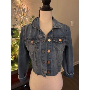 Refuge‎ denim half jacket size small